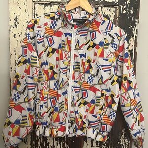 Women’s Forever 21 Retro Nautical full zip nylon size Small jacket.